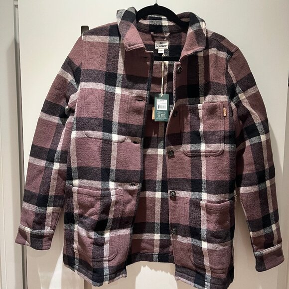 tentree Flannel Utility Jacket in Elkwood Plaid (size S) - Picture 1 of 1